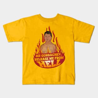 Ronald Reagan in hell Kids T-Shirt